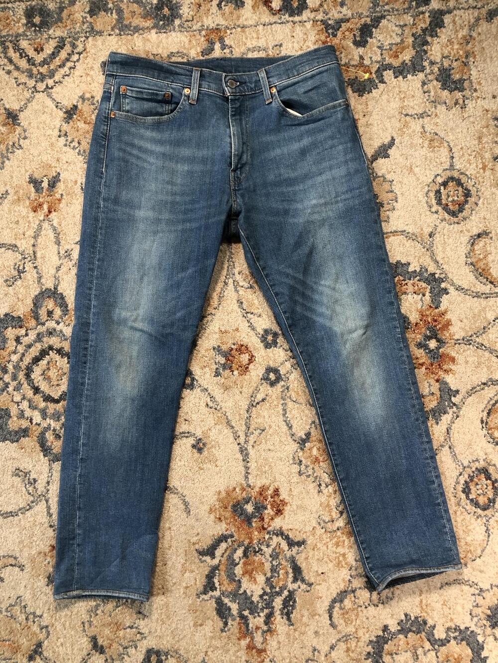 Levis 512 Premium Jeans Mens 32x30 Blue Medium Wash Slim Tapered Denim Pants